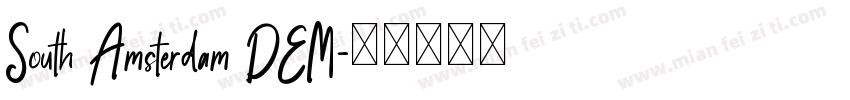 South Amsterdam DEM字体转换